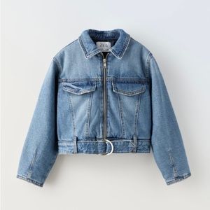 Quilted denim Zara jacket